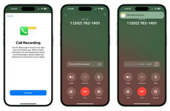 Call Recording and Transcribing Feature in iOS 18