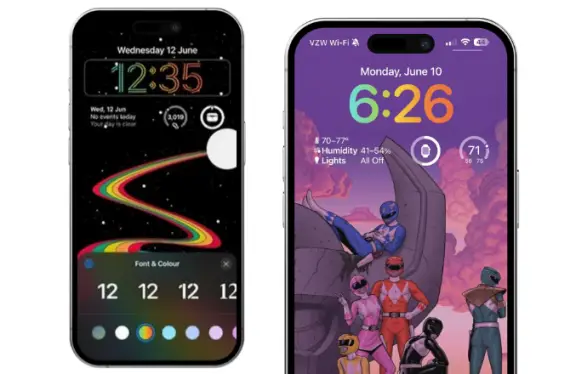 How to Enable Rainbow Color Option for Clock on iOS 18 Lock Screen