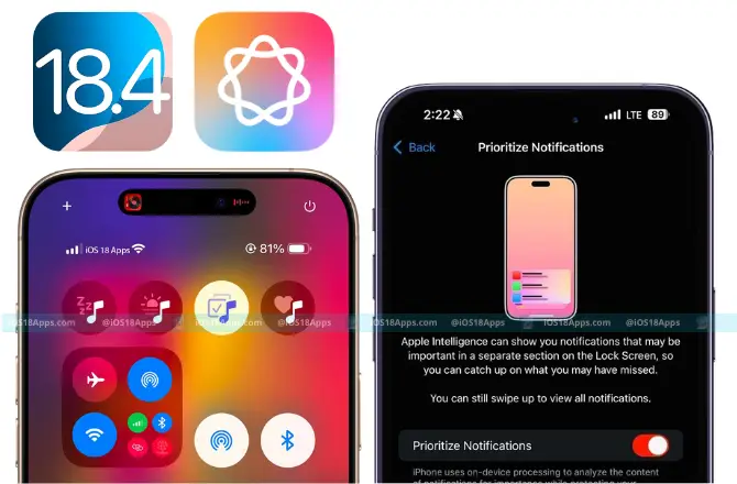 iOS 18.4 Update, News and features iOS18Apps